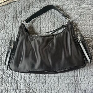 Primark Black Shoulder Bag with Zip Details